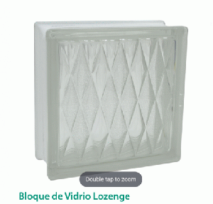 BLOQUE DE VIDRIO LOZENGE 67407