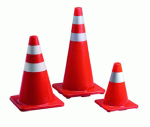 CONO DE SEGURIDAD PVC 45CM(4LCAT48)