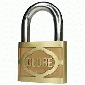 CANDADO RECT/BRONCE 40MM GLOBE #HL 204 BLISTER