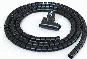 ORGANIZADOR DE CABLE 10MMX10MTS NEGRO