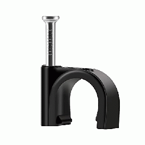 GRAPA PLASTICA C/CLAVO 5MM(20 PZS)NEGRO