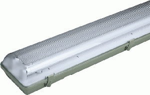 LAMPARA HERMETICA LED 2X18W C/TUBOS(120CM)