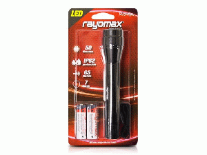 LINTERNA LED NEGRA SLD C/2 PILAS MAVIJU
