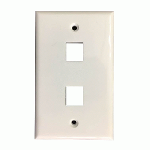 PLACA DOBLE P/JACK RJ-45(WP23-2)