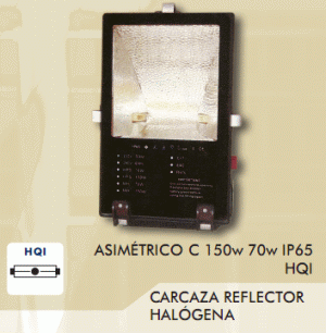 REFLECTOR RECT METAL HALIDE 100W-220V