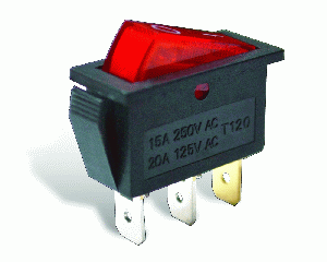 SWICHT C/NEON MEDIANO DELGADO 3PIN 2POS(SW-125)