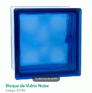 BLOQUE DE VIDRIO AZUL 61743